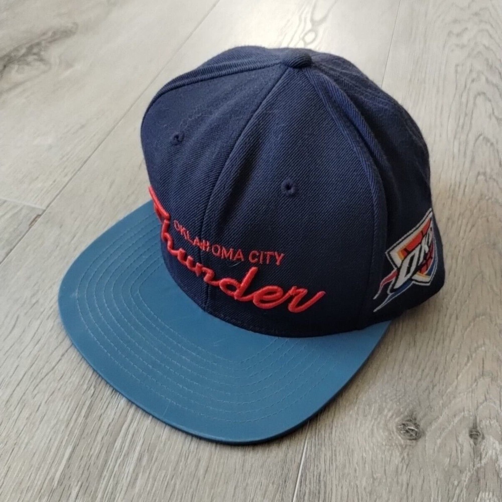 Mitchell & Ness Navy and Blue Oklahoma City Thunder Hat